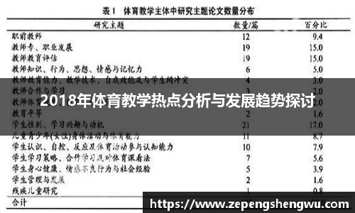 2018年体育教学热点分析与发展趋势探讨